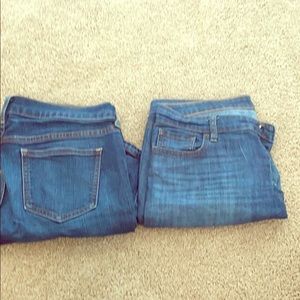 👖 ⚠️ TWO jeans ⚠️  old navy DIVA size 10